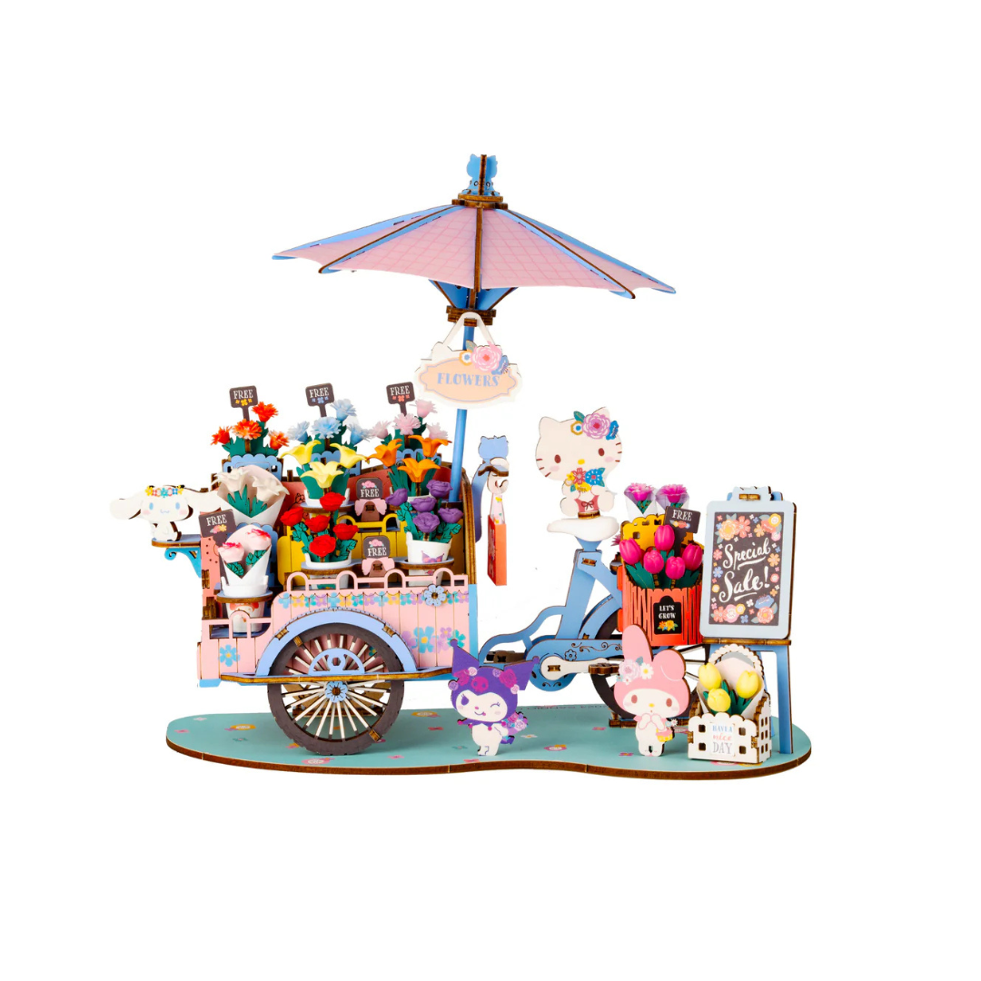 3D Wooden Puzzle  Hello Kitty® and Friends Flower Cart