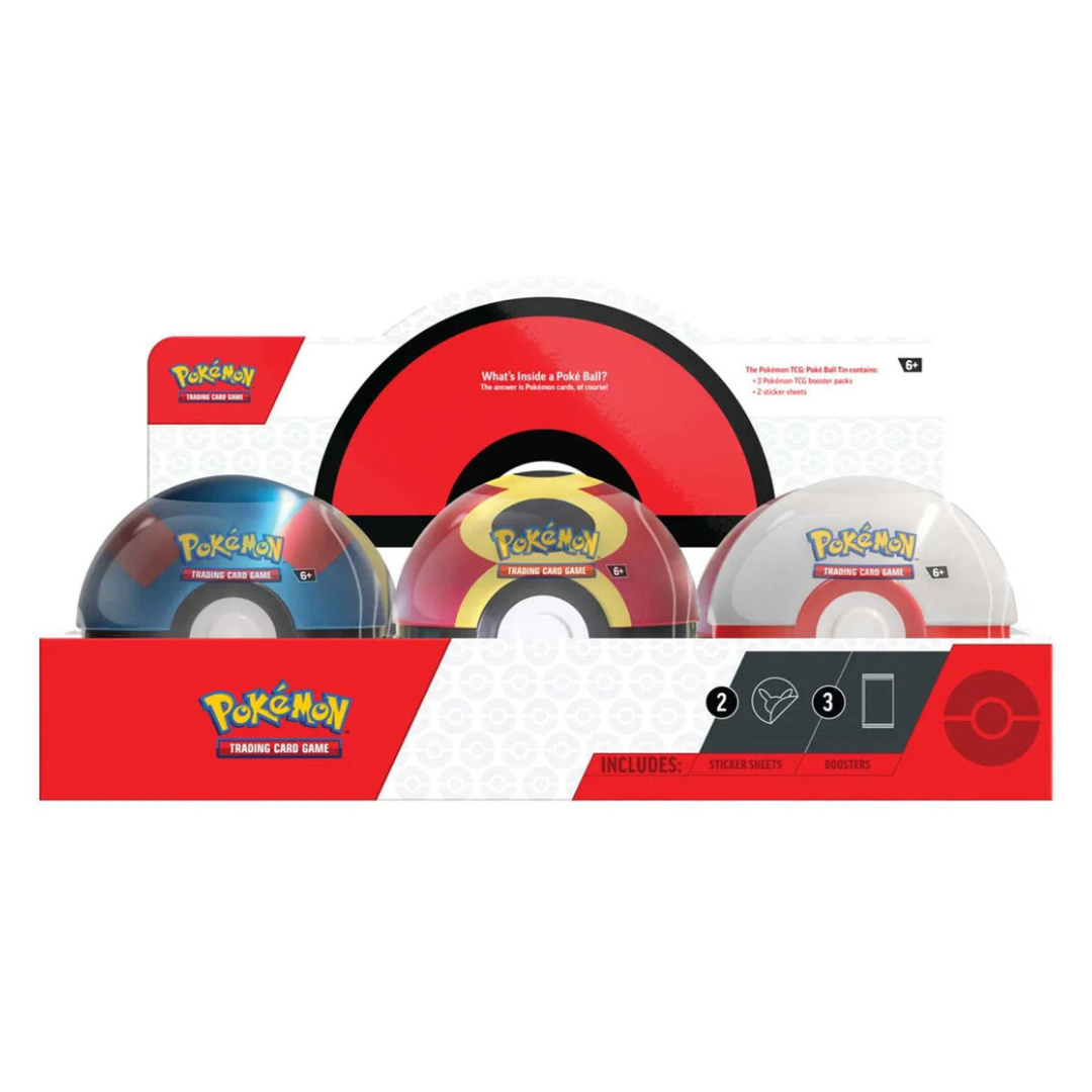 Pokemon PokeBall Tins Q4 2025 Set Of 6 (Pre Order)