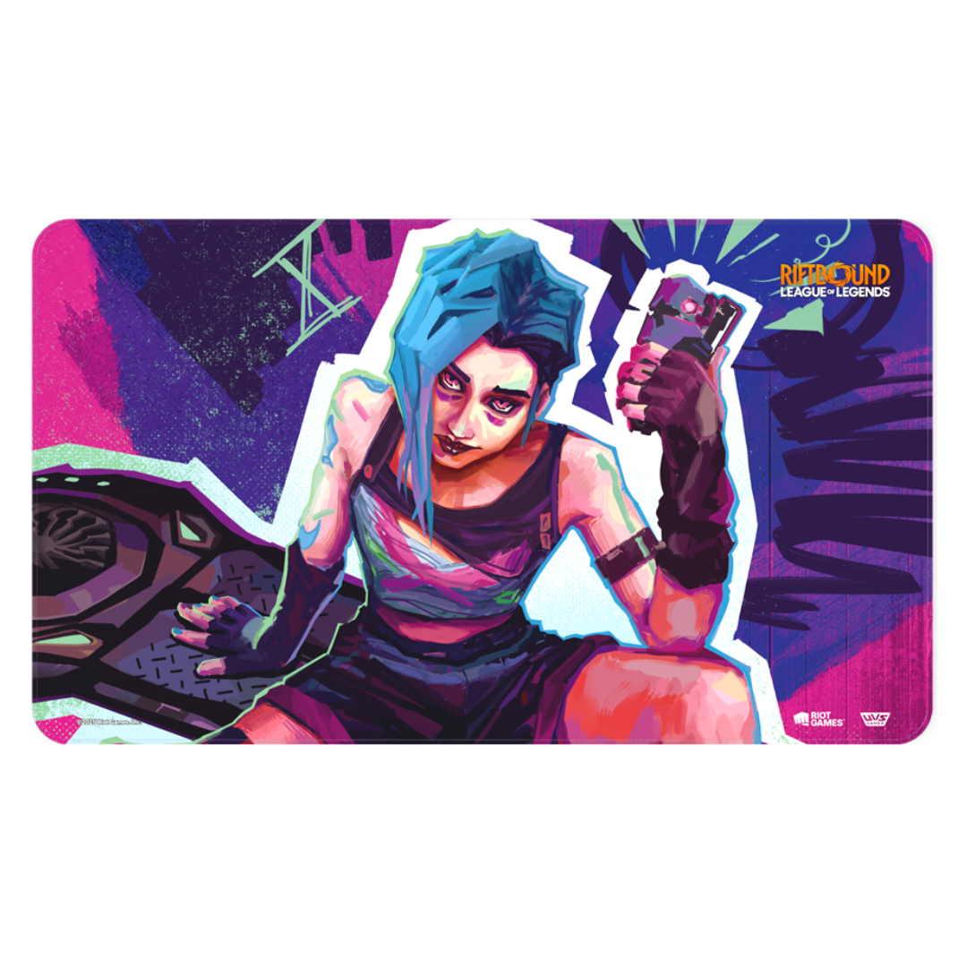 RIFTBOUND LEAGUE OF LEGENDS TCG ORIGINS PLAYMAT JINX (Pre Order)