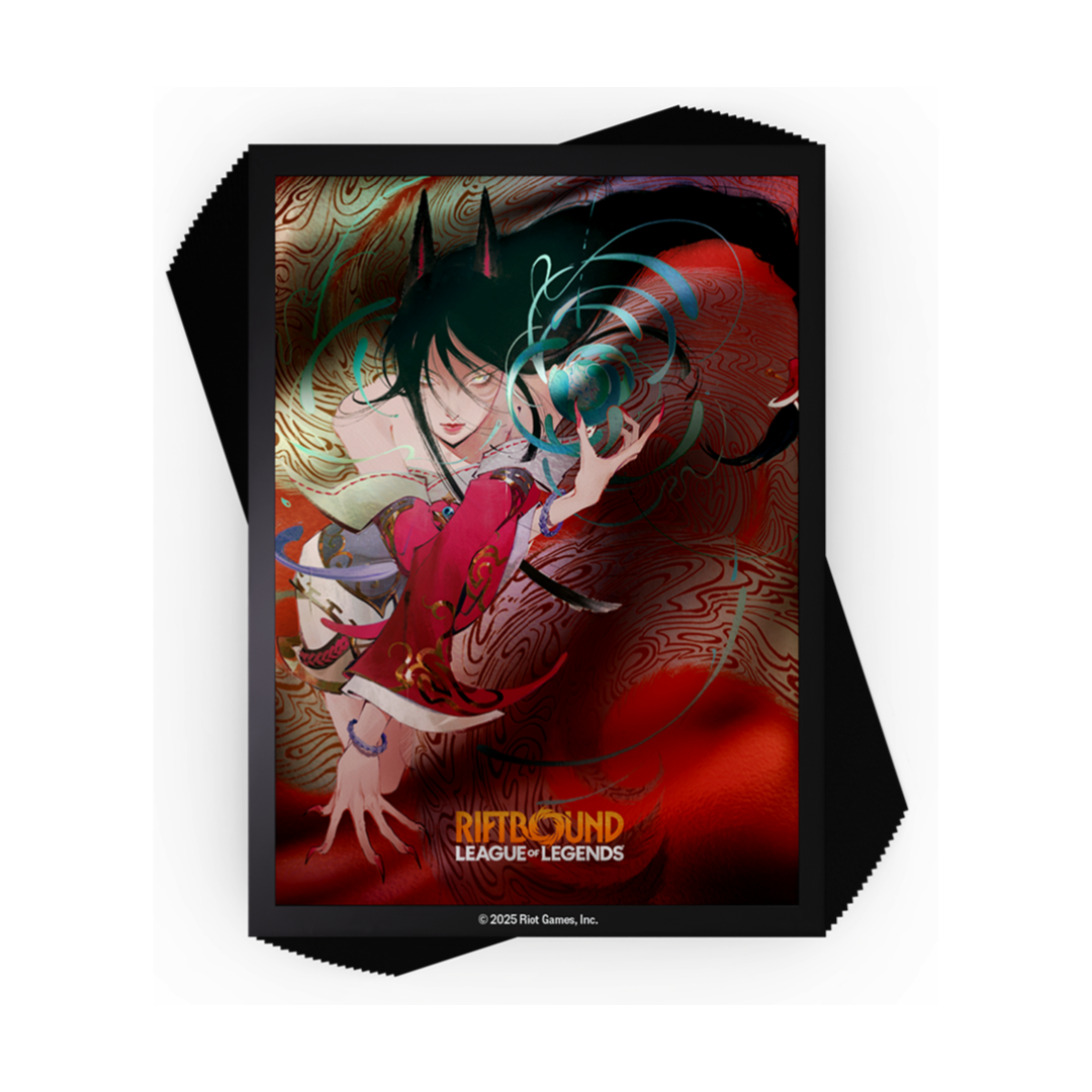 RIFTBOUND LEAGUE OF LEGENDS TCG ORIGINS ART SLEEVES AHRI 100CT (Pre Order)