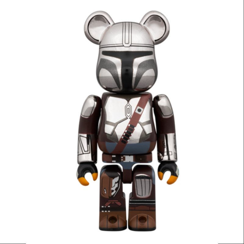 Bearbrick Star War the Mandalorian Chrome Ver.400% & 100% Be@rbrick 2024 Limited