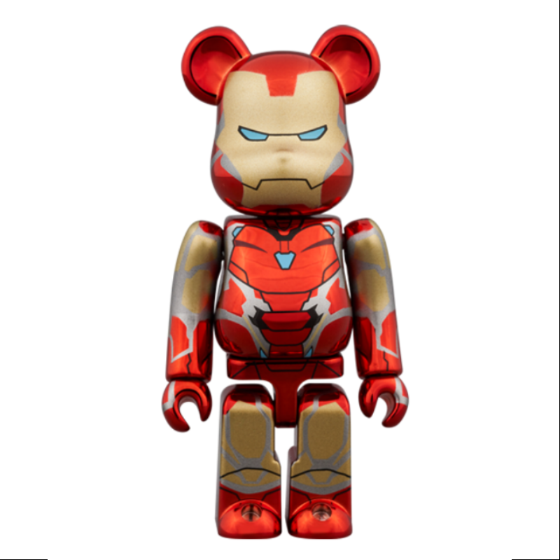 Bearbrick Iron Man Mark 85 Chrome Ver.400% & 100% Be@rbrick 2024 Limited