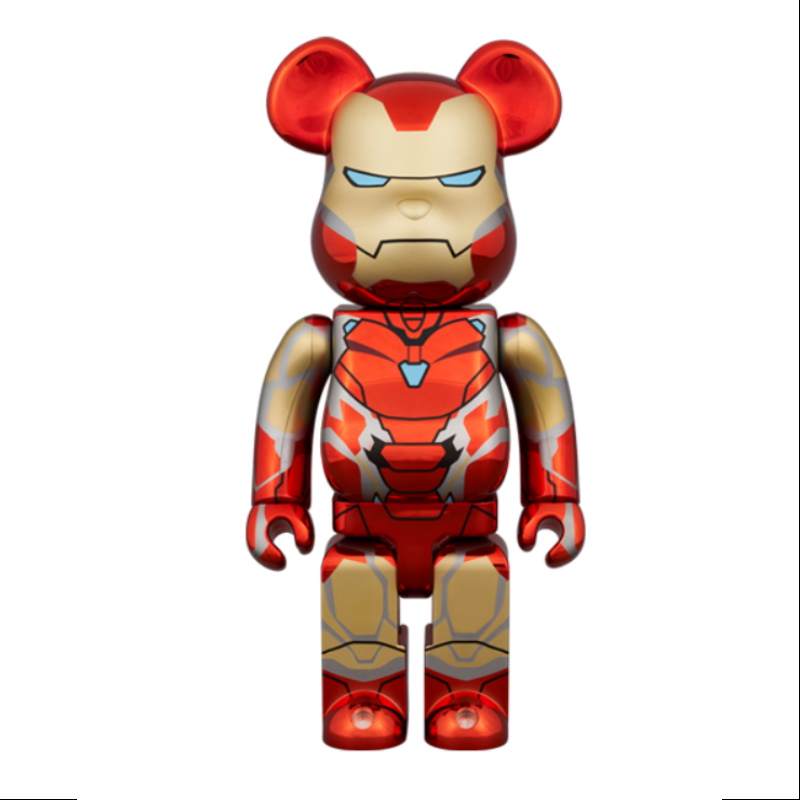 Bearbrick Iron Man Mark 85 Chrome Ver.400% & 100% Be@rbrick 2024 Limited