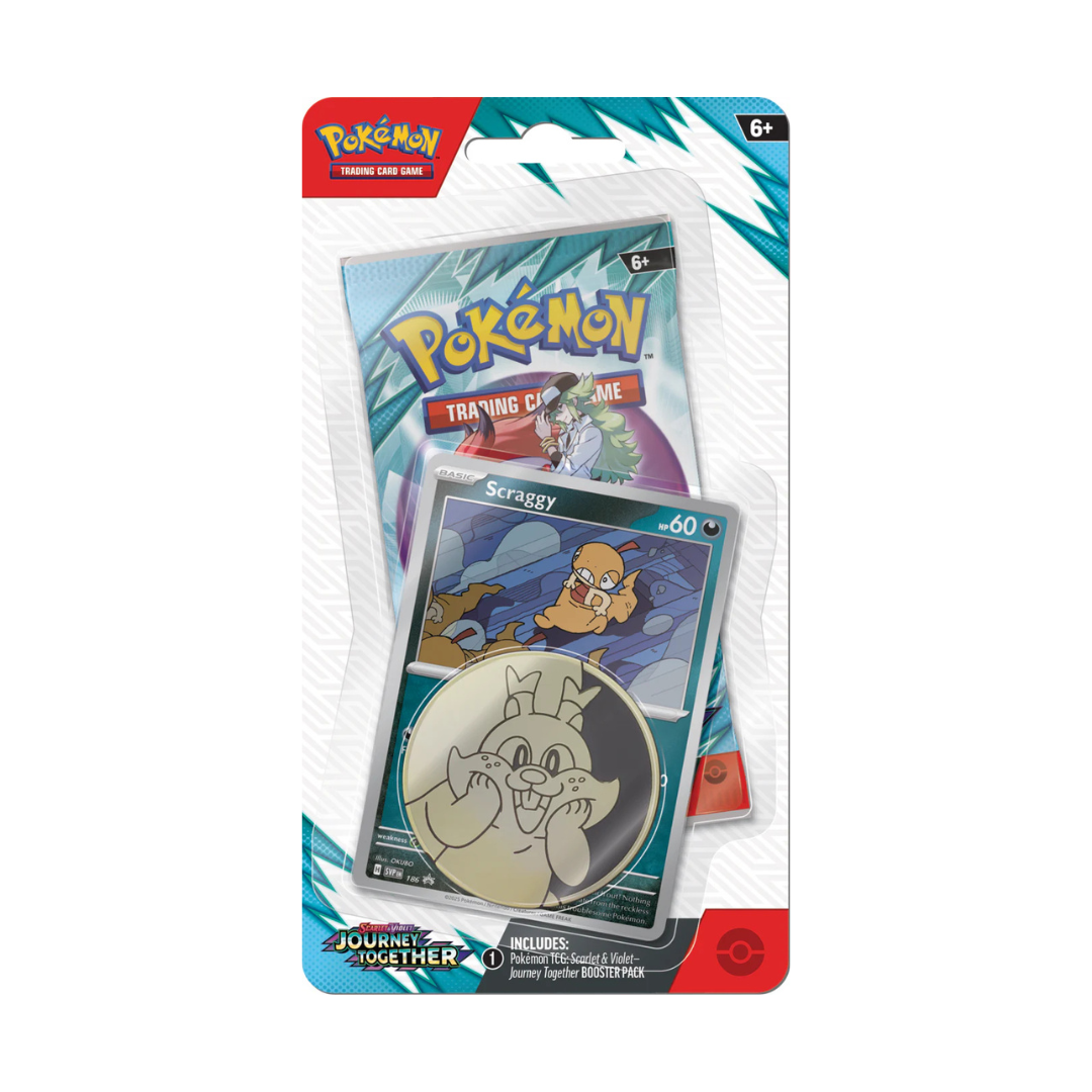 Pokemon - Scarlet and Violet - Journey Together - Checklane Blister - Scraggy