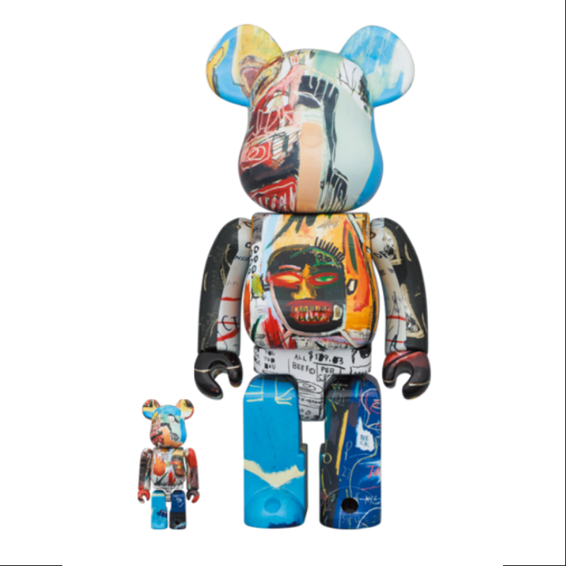 Bearbrick Jean Michel Basquiat Special 400% & 100% Be@rbrick 2024 Limited