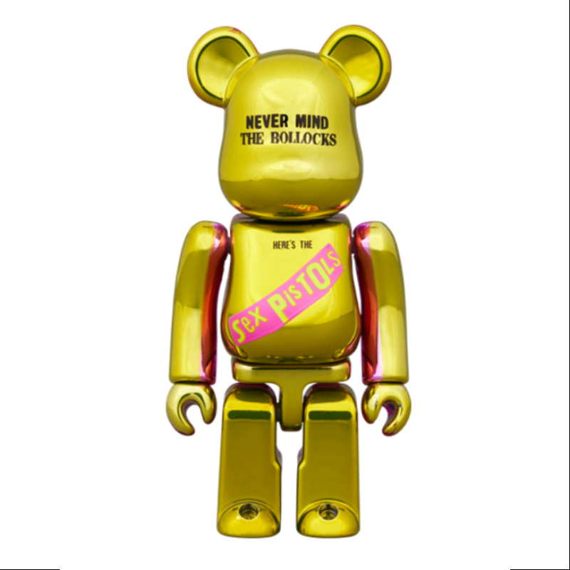 Bearbrick Sex Pistols NEVER MIND THE BOLLOCKS Chrome Ver.400% & 100% Be@rbrick 2024 Limited