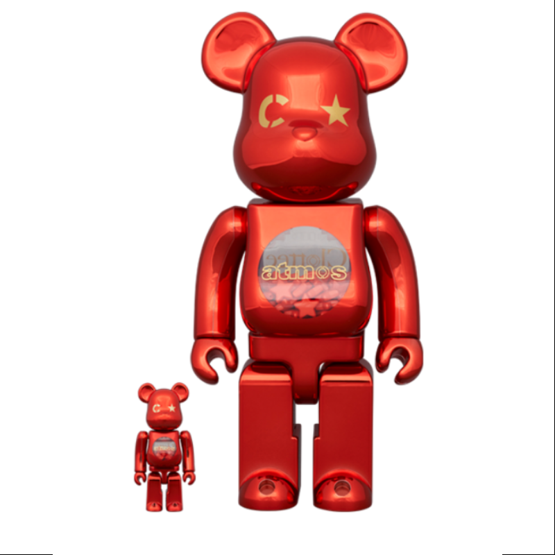 Bearbrick x Atmos x Clottee 400% & 100% Be@rbrick 2023 Limited