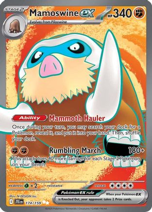 Mamoswine ex - 174/159 (174) Ultra Rare Holofoil