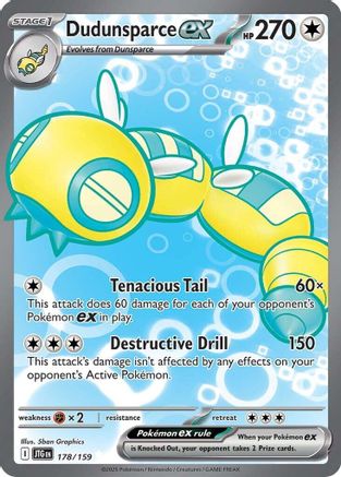 Dudunsparce ex - 178/159 (178) Ultra Rare Holofoil