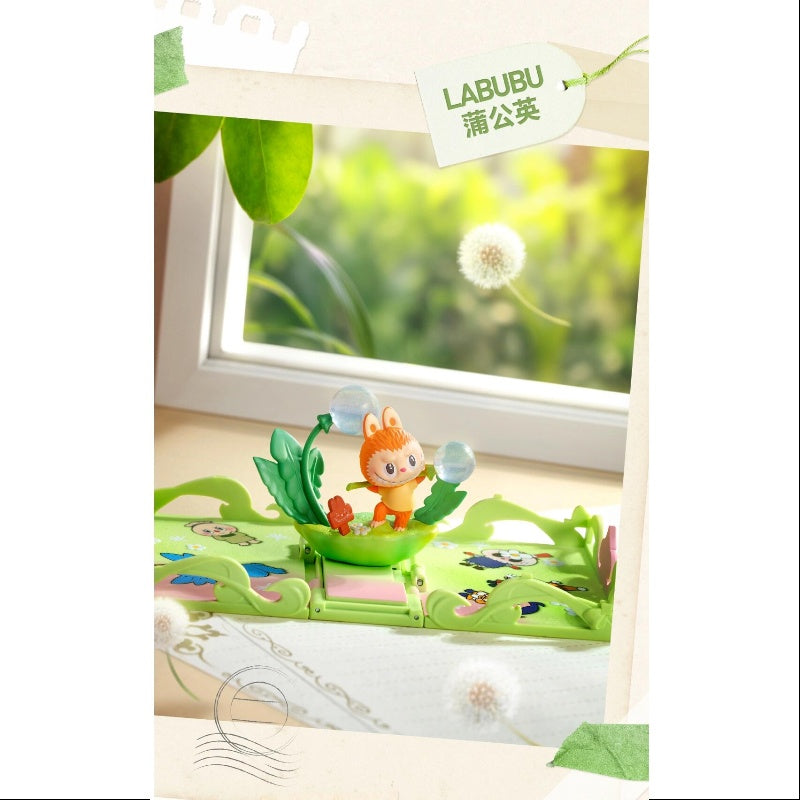 Labubu Pop Mart Gift For You Greeting Card Series Labubu Dandelion