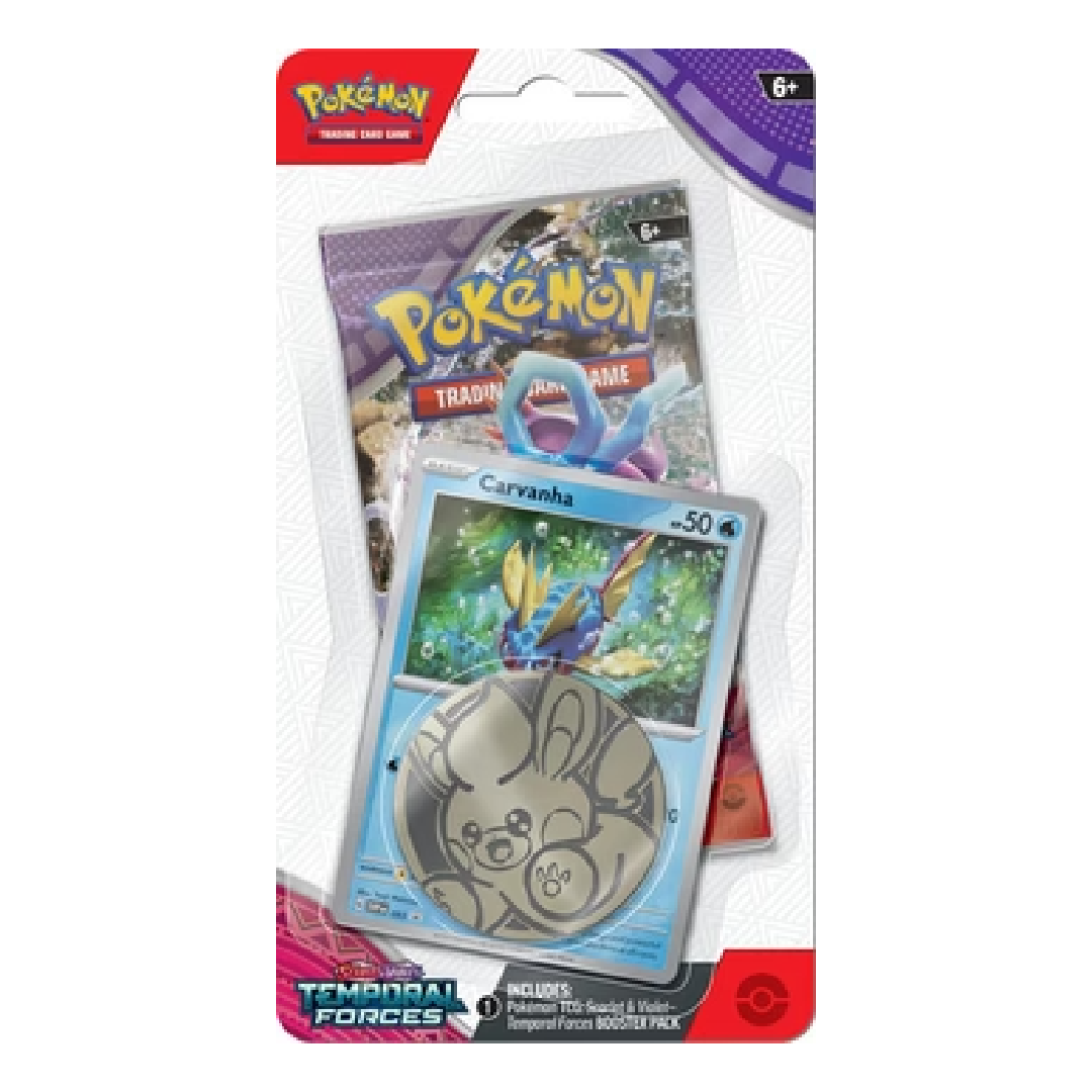 Pokemon - Scarlet and Violet - Temporal Forces - Checklane Blister - Carvanha