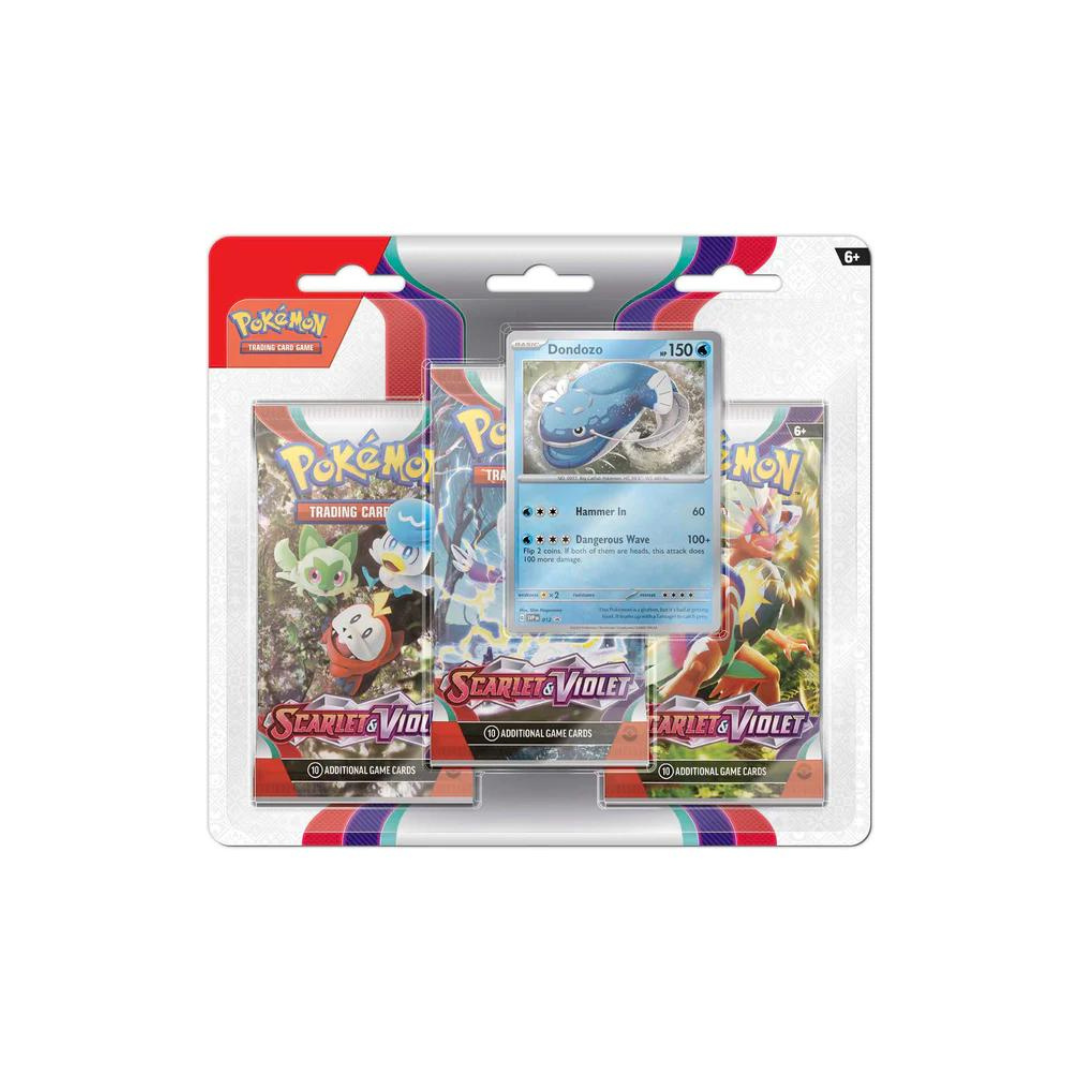 Pokemon - Scarlet and Violet - Base Set - 3 Pack Blister - Dondozo