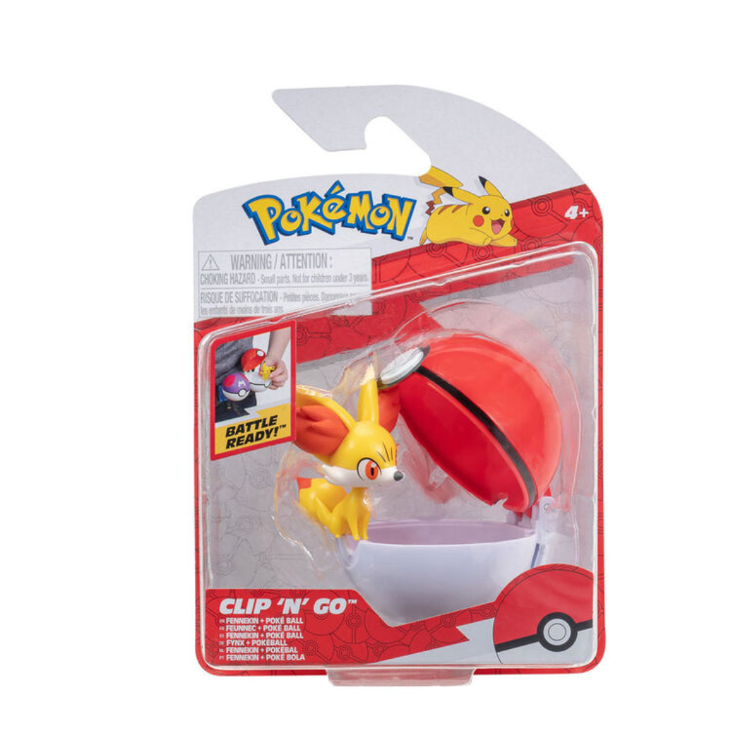 Pokemon Clip 'N' Go - Fennekin & Poké Ball