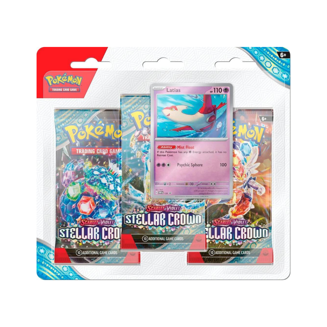 Pokemon - Scarlet and Violet - Stellar Crown - 3 Pack Blister - Latias