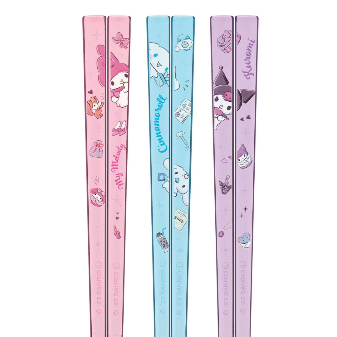 Acrylic Chopstick 3pcs Set (Sanrio Characters)
