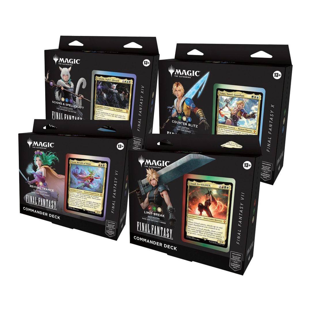 MTG - Universes Beyond: Final Fantasy - Commander Deck - Set of 4 (Pre Order)