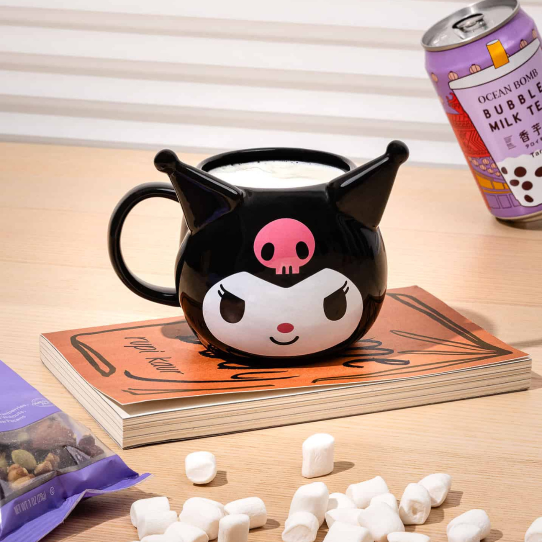 Kuromi Face Sculpted Mug