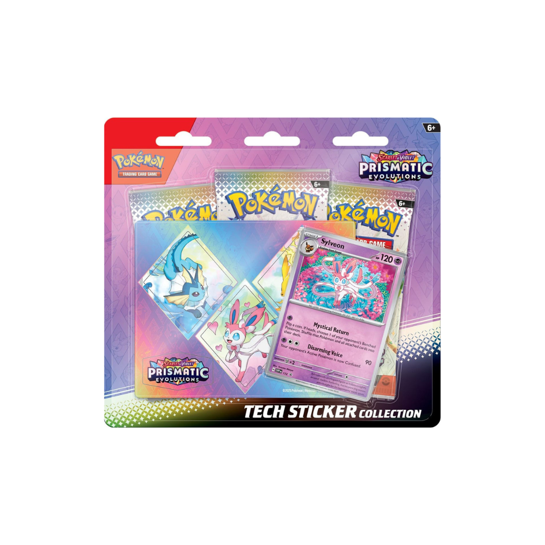 Pokemon Prismatic Evolutions Tech Sticker Collection - Sylveon