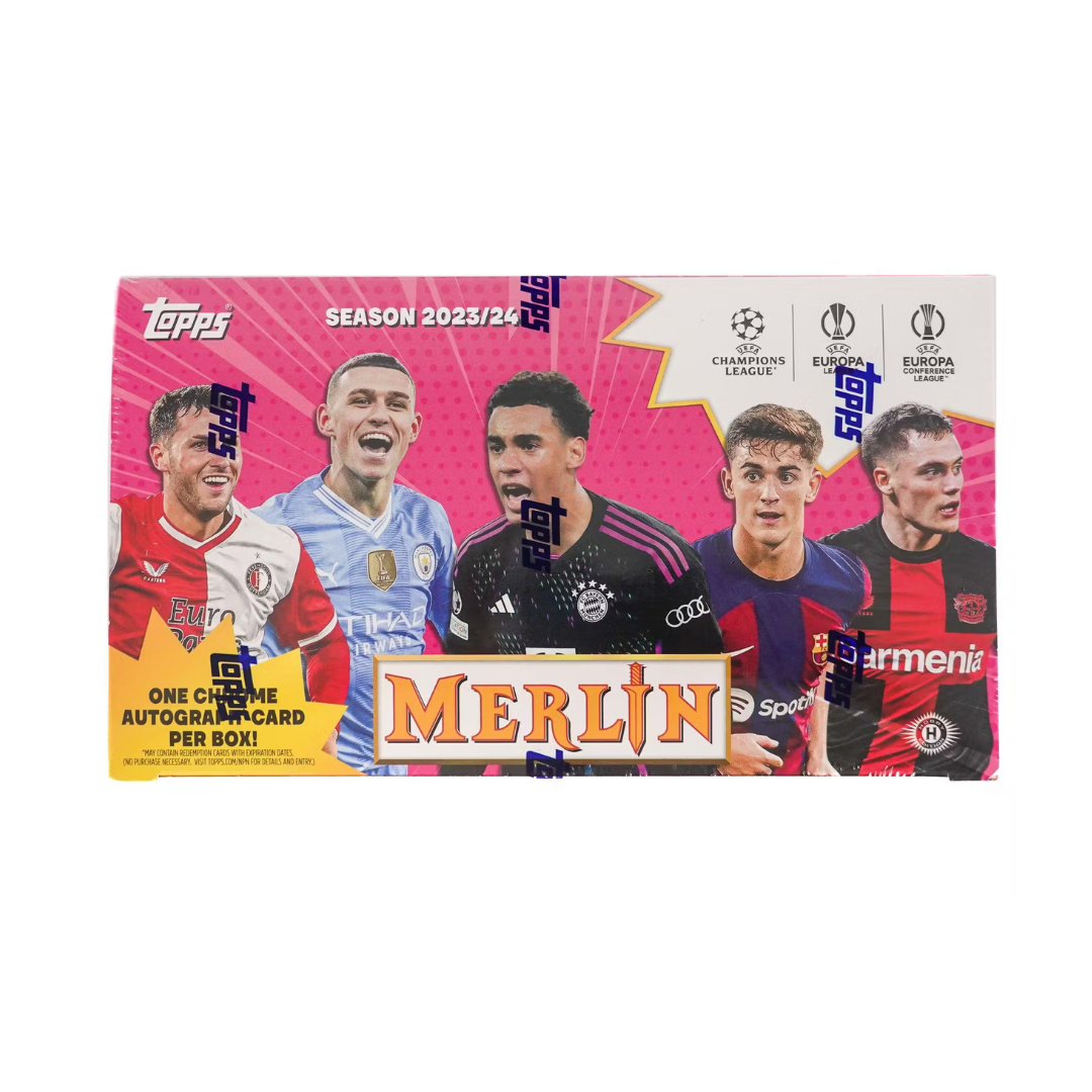 2023/24 Topps Chrome Merlin UEFA Club Competitions Soccer Hobby Box