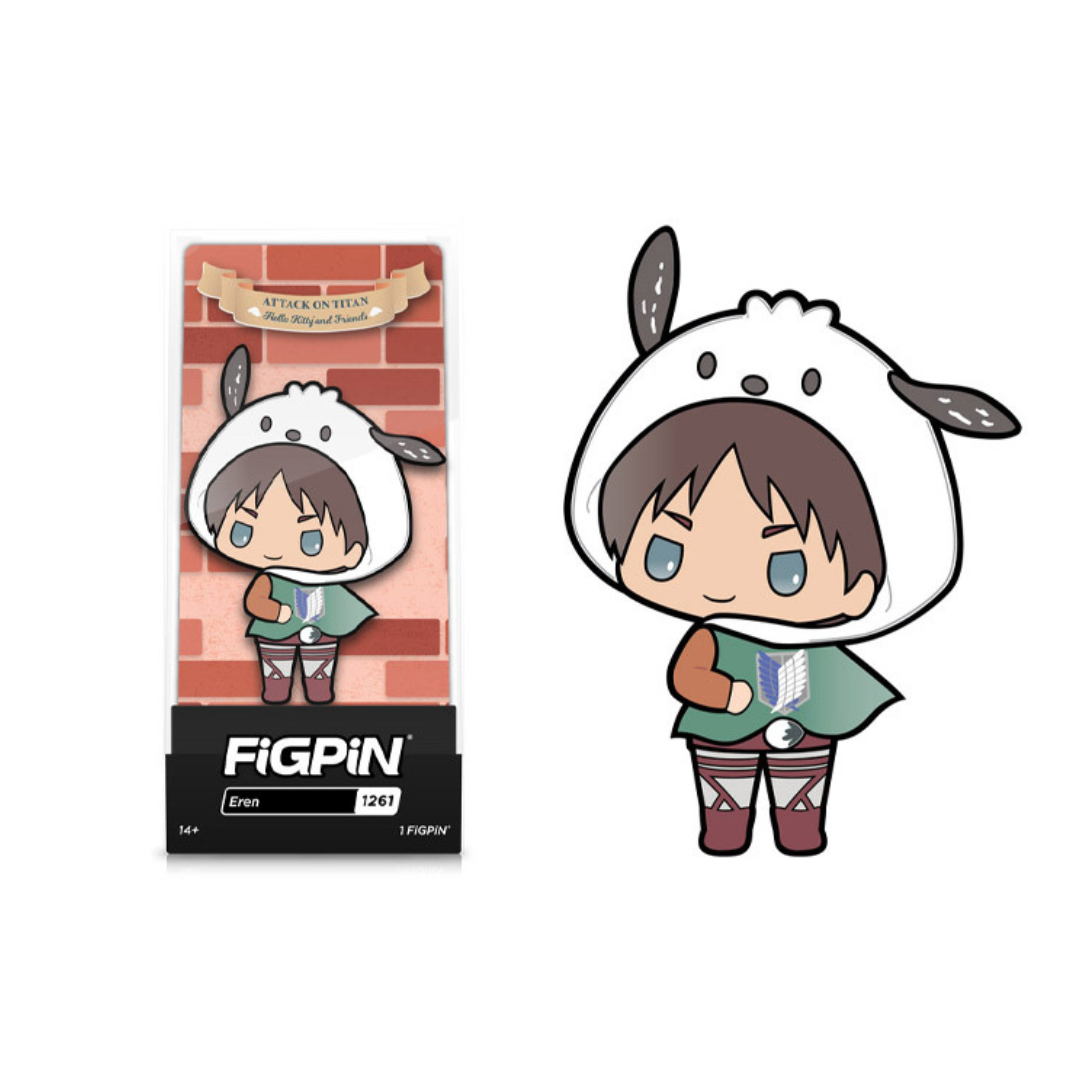 Attack on Titan x Hello Kitty and Friends FiGPiN #1261 Eren Yeager