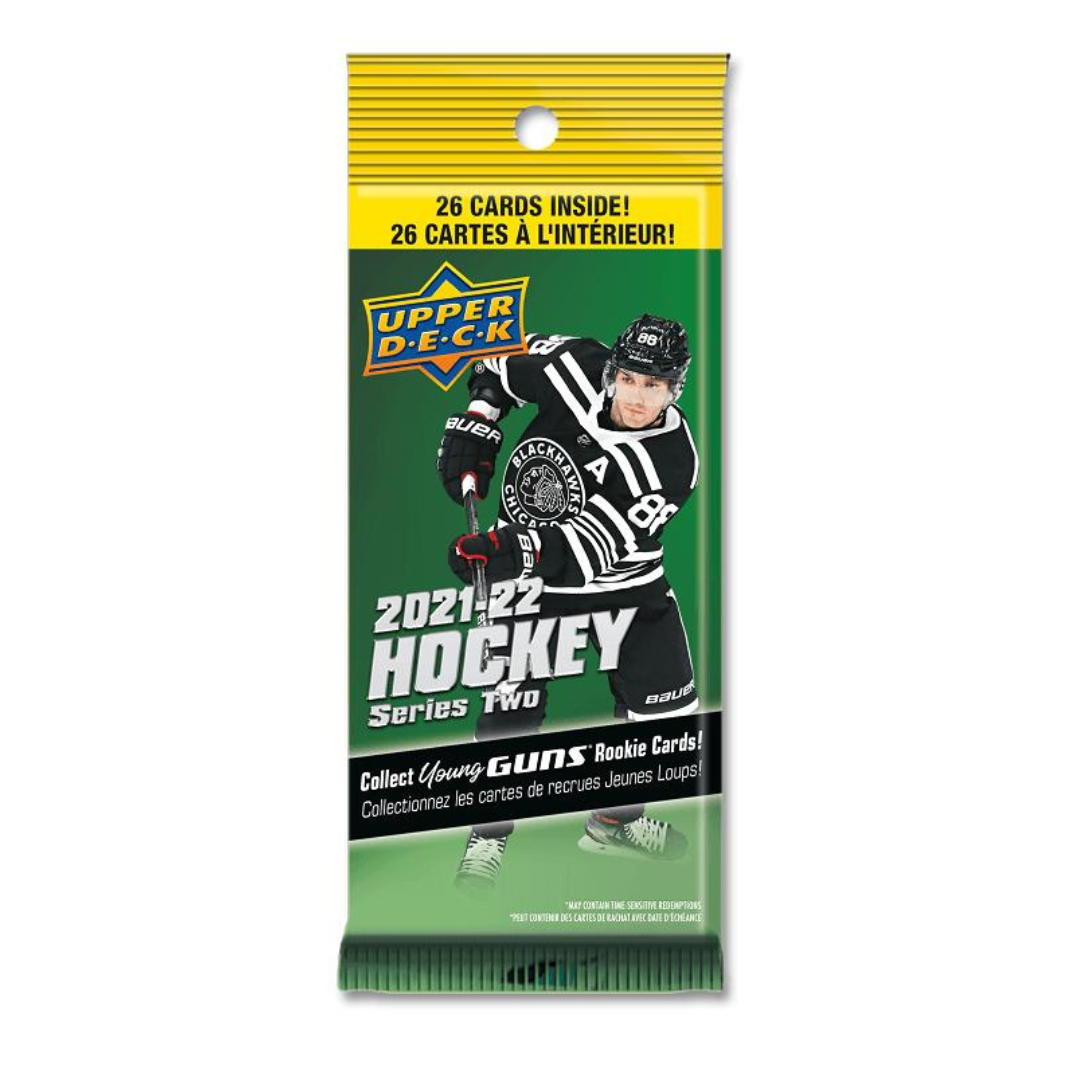 2021-22 Upper Deck Series 2 Hockey Fat Pack Box (18 Packs)