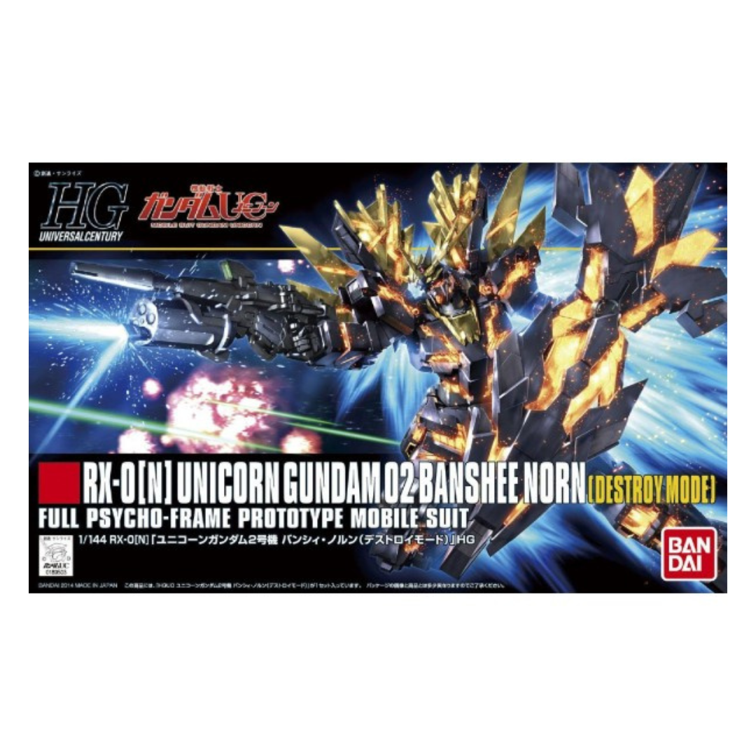 Gundam HGUC 1/144 Unicorn 02 Banshee Norn (Destroy Mode) Model Kit