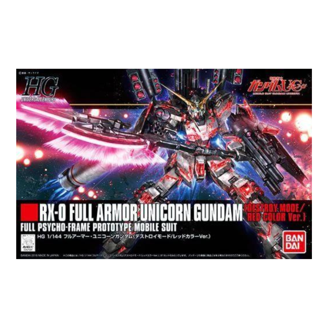 HGUC #199 Full Armor Unicorn Gundam (Destory Mode/Red Color Ver.) 1/144