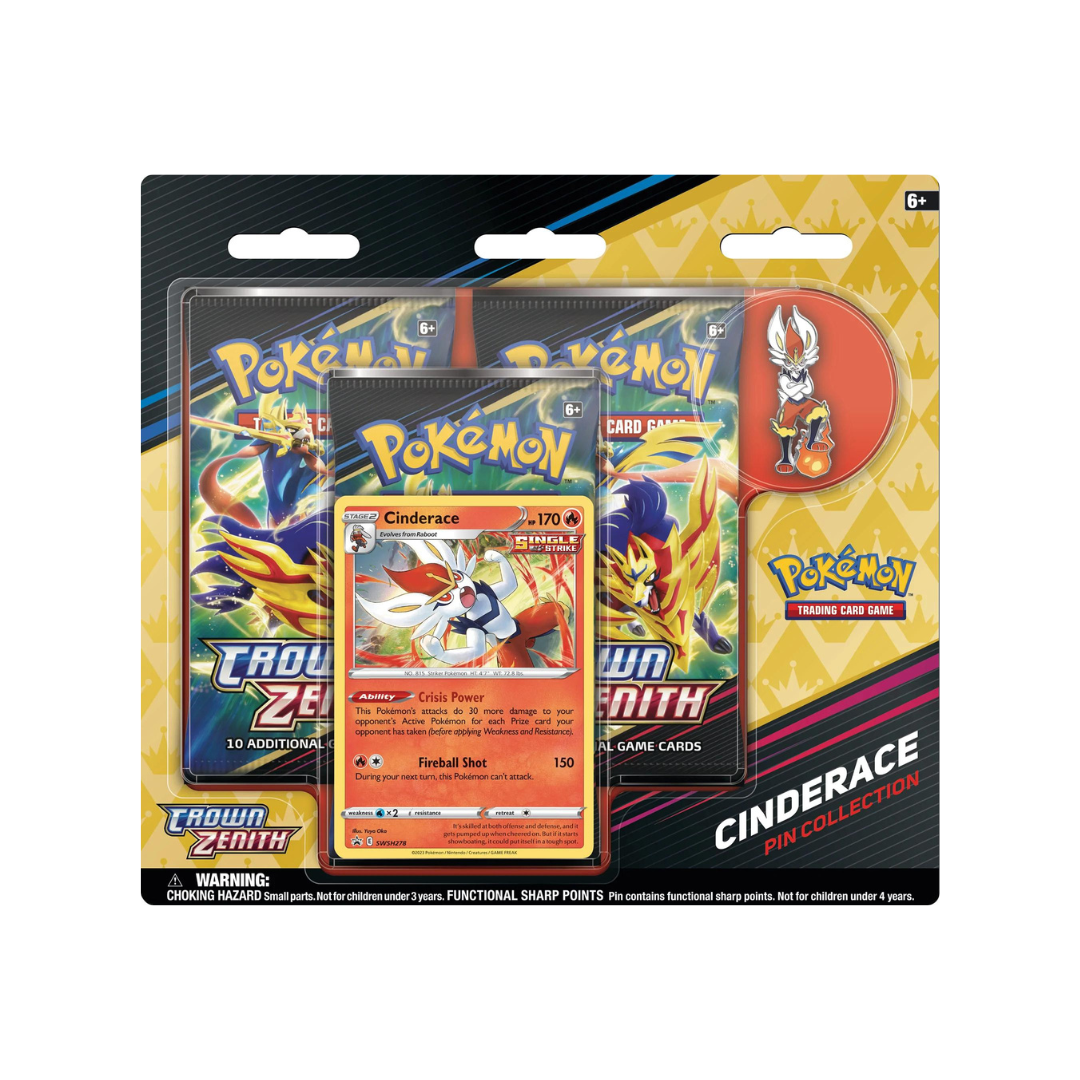 Pokemon - Crown Zenith - Pin Collection - Cinderace