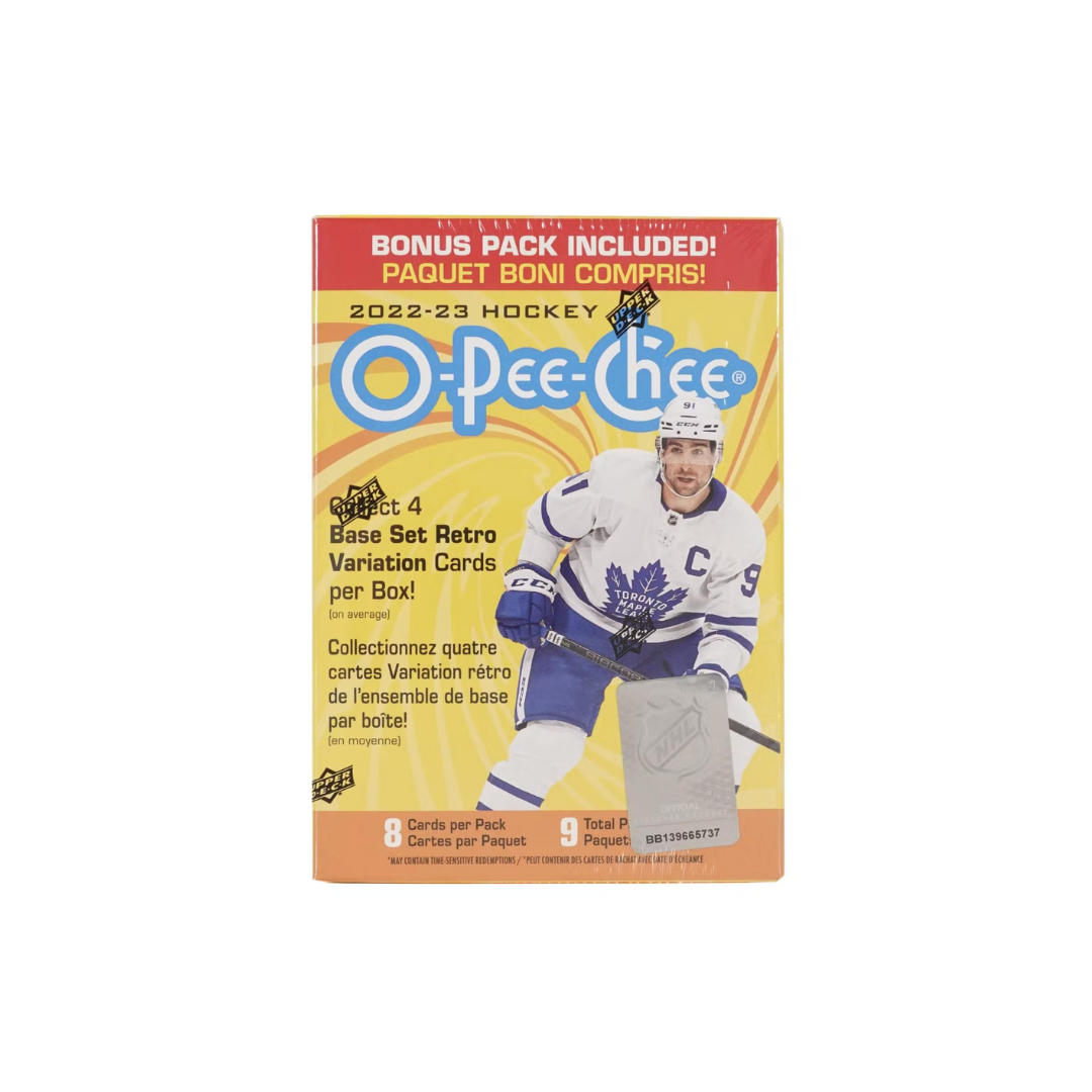 2022/23 Upper Deck O-Pee-Chee Hockey 8-Pack Blaster Box