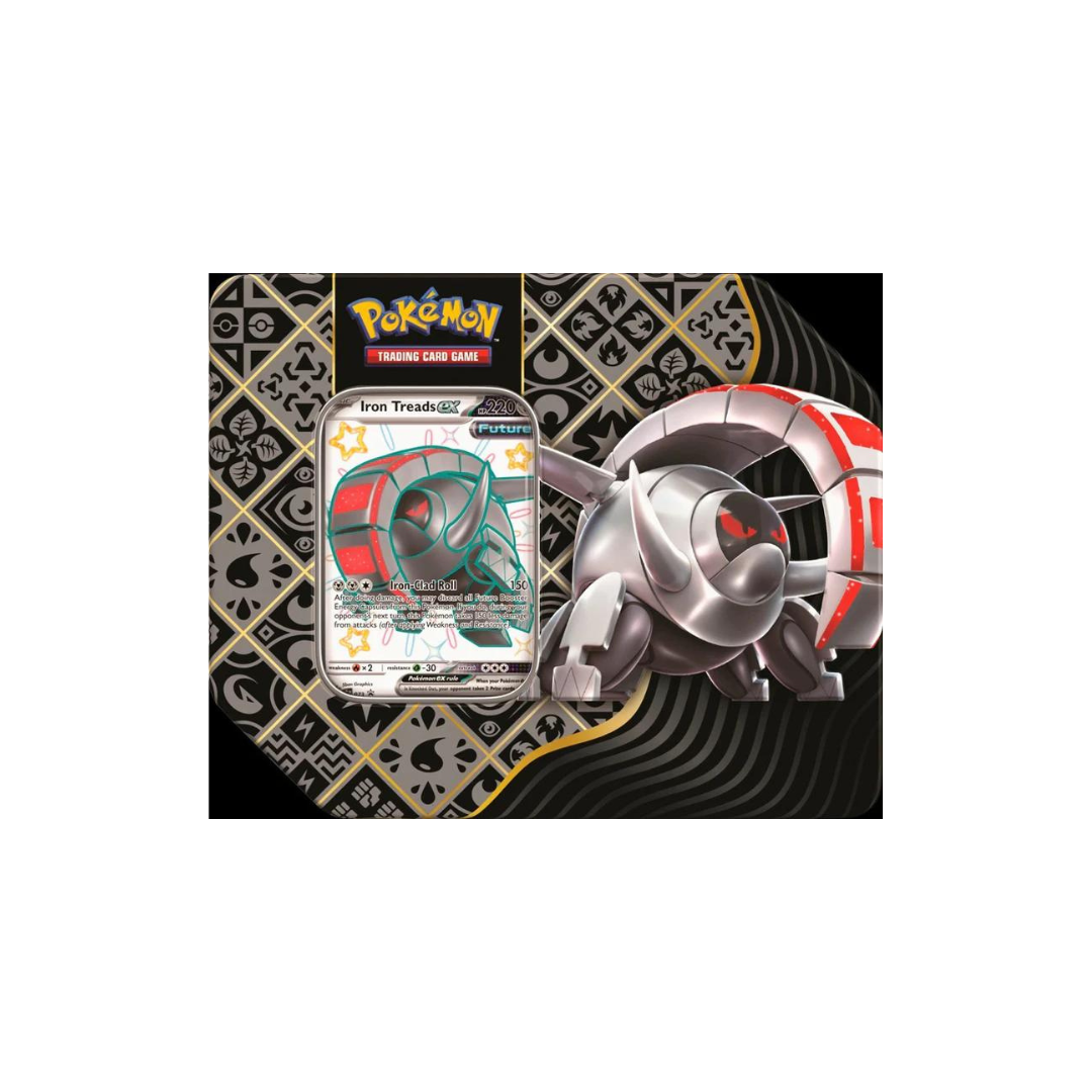 Pokemon Scarlet and Violet Paldean Fates Tin Iron Treads ex