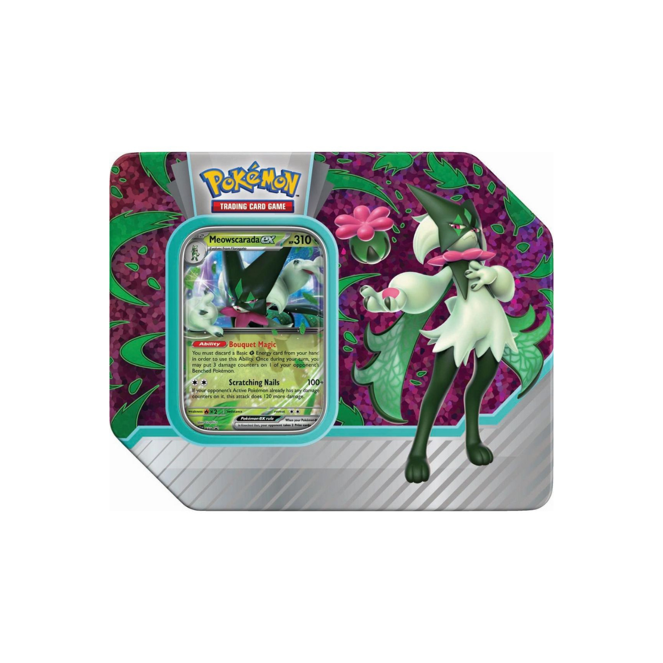 Pokemon TCG: Paldea Partners Tin - Meowscarada ex