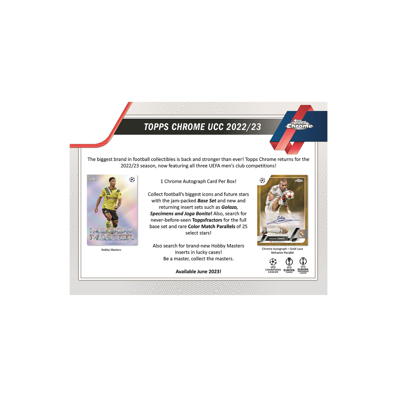 2022-23 Topps UEFA Club Competitions Chrome Soccer Hobby Box